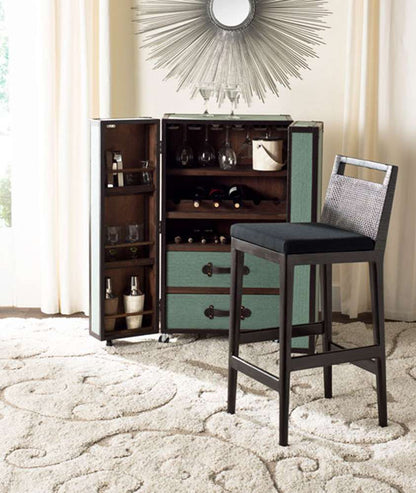 Safavieh - Darin Barstool - Dark Brown - Black - SEA4015A veiw 2