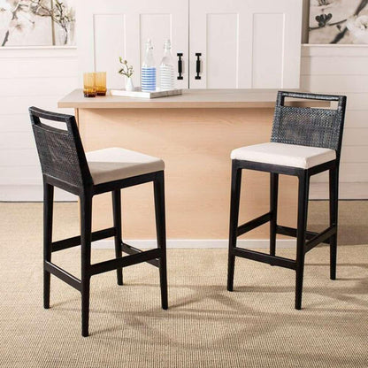 Safavieh - Darin Barstool - Dark Brown - White - SEA4015B veiw 2