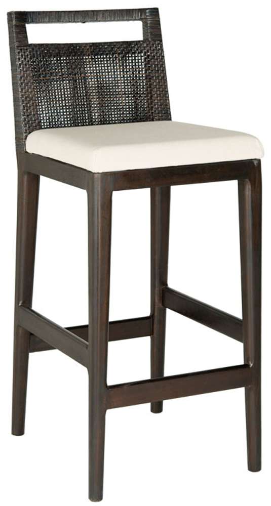 Safavieh - Darin Barstool - Dark Brown - White - SEA4015B veiw 3