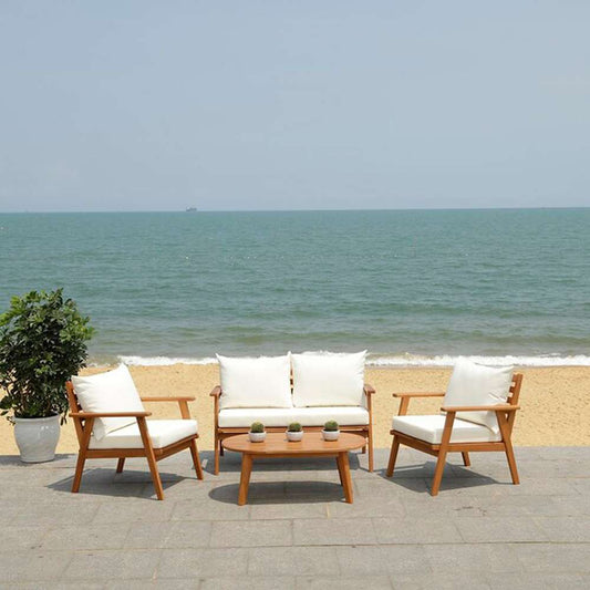Safavieh - Deacon 4 Pc Living Set - Natural - Beige - PAT7050A veiw 1