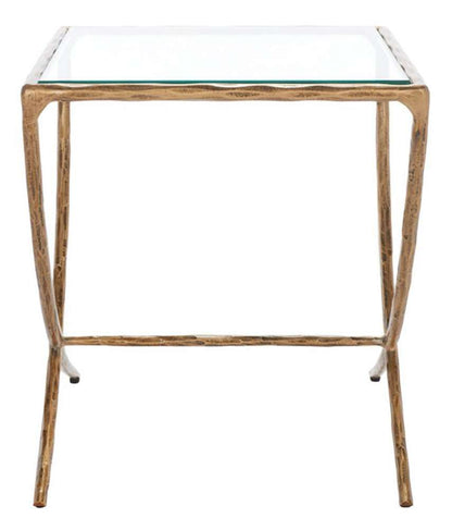 Safavieh - Debbie Square Metal Accent Table - Brass - SFV9523A veiw 1