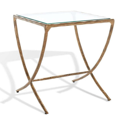 Safavieh - Debbie Square Metal Accent Table - Brass - SFV9523A veiw 4