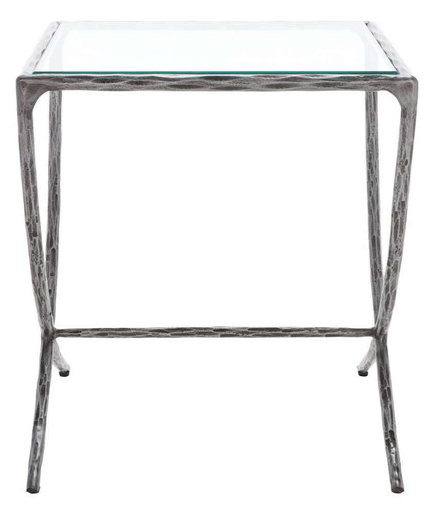 Safavieh - Debbie Square Metal Accent Table - Silver - SFV9523B veiw 1