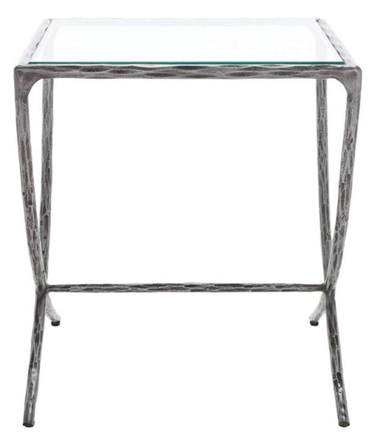 Safavieh - Debbie Square Metal Accent Table - Silver - SFV9523B veiw 1