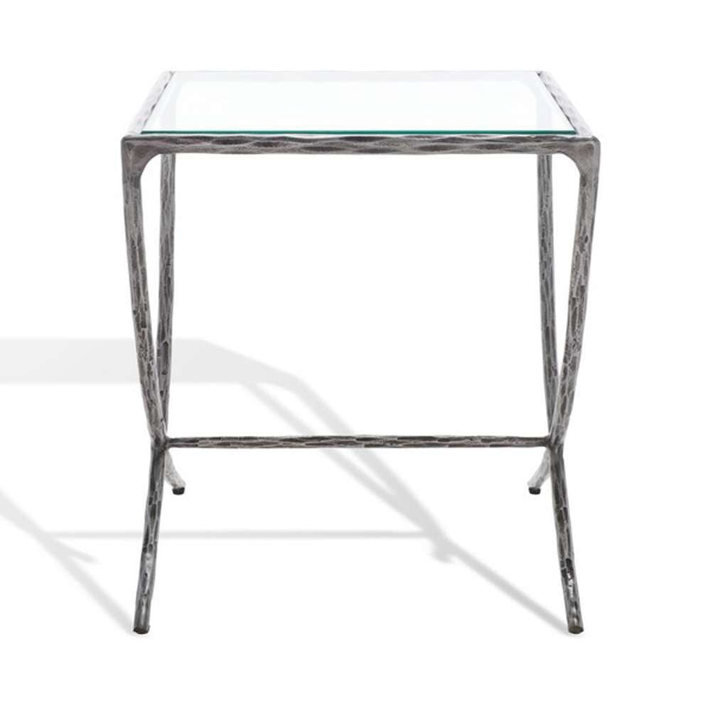 Safavieh - Debbie Square Metal Accent Table - Silver - SFV9523B veiw 2
