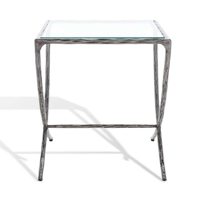 Safavieh - Debbie Square Metal Accent Table - Silver - SFV9523B veiw 2