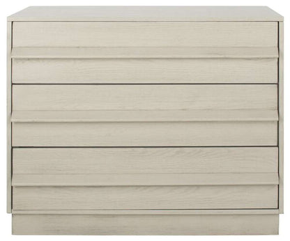 Safavieh - Deirdra 3 Drawer Wood Chest - White Washed - SFV2138A veiw 1