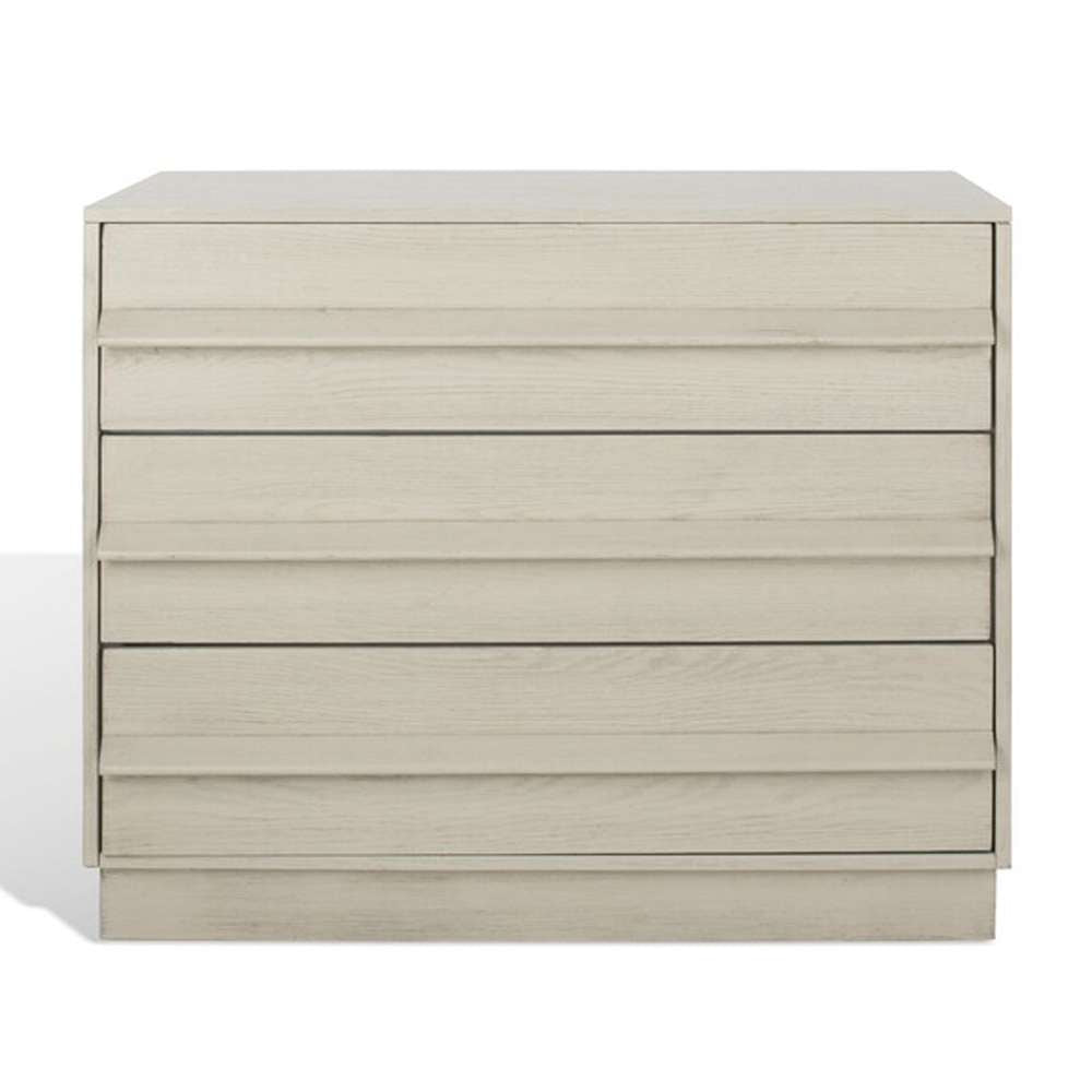 Safavieh - Deirdra 3 Drawer Wood Chest - White Washed - SFV2138A veiw 3