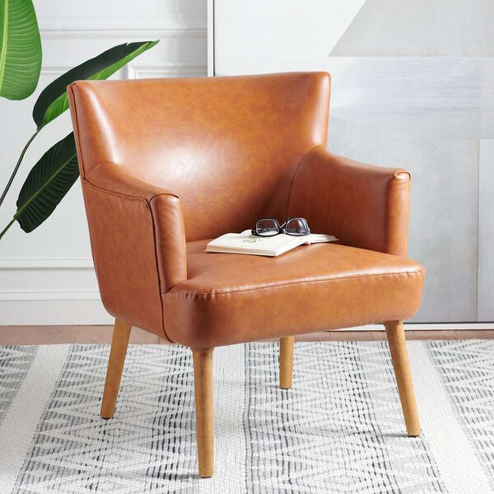 Safavieh - Delfino Accent Chair - Cognac - ACH4009A veiw 2