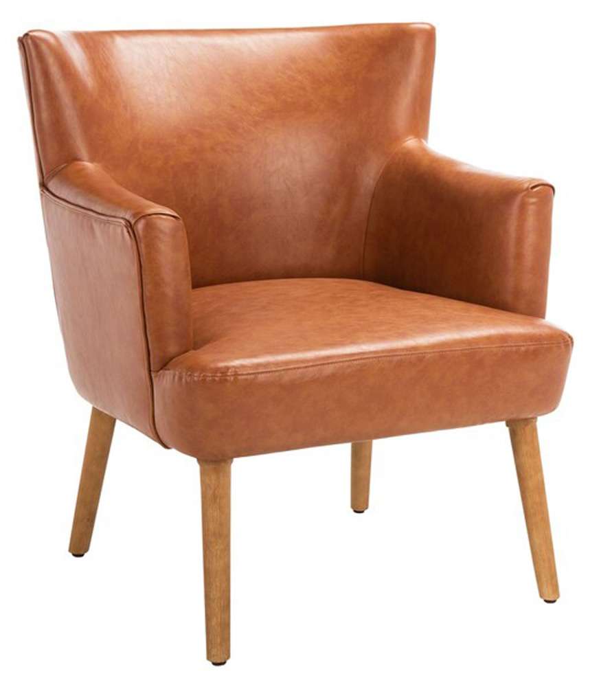Safavieh - Delfino Accent Chair - Cognac - ACH4009A veiw 3