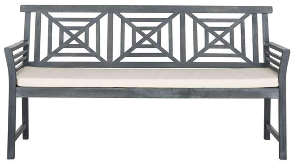 Safavieh - Del Mar 3 Seat Bench - Ash Grey - Beige - PAT6737B veiw 1
