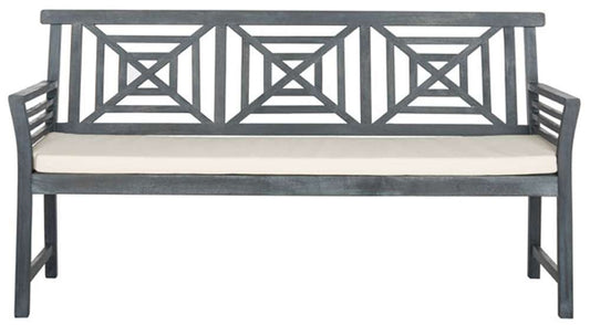 Safavieh - Del Mar 3 Seat Bench - Ash Grey - Beige - PAT6737B veiw 1
