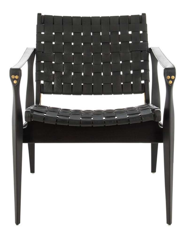 Safavieh - Dilan Safari Chair - Black - Black - SFV9005C veiw 1
