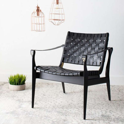 Safavieh - Dilan Safari Chair - Black - Black - SFV9005C veiw 2