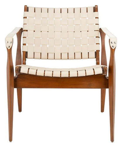 Safavieh - Dilan Safari Chair - Cream - Light Brown - SFV9005A veiw 1
