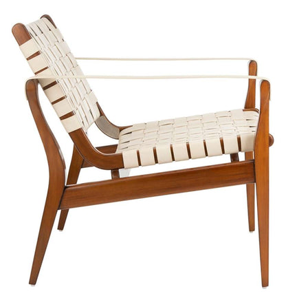 Safavieh - Dilan Safari Chair - Cream - Light Brown - SFV9005A veiw 4