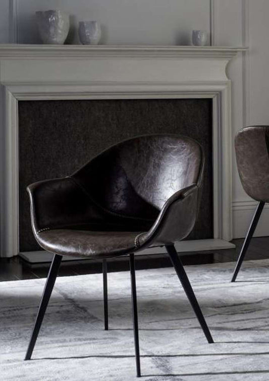 Safavieh - Dublin Chair - Light Brown - Black  (Set of 2) - ACH7007A-SET2 veiw 1