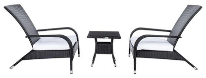 Safavieh - Edna 3Pc Lounge Set - Black - White - PAT7719A veiw 3
