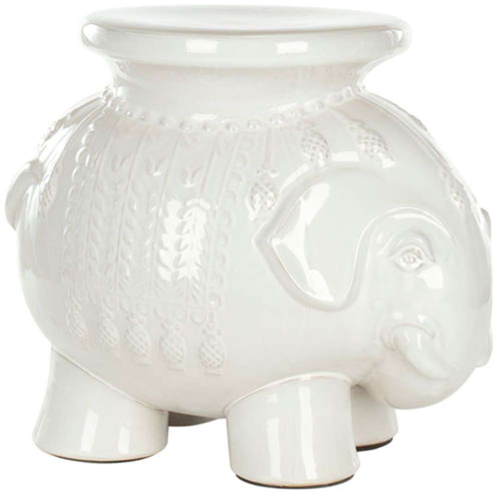 Safavieh - Elephant Garden Stool - White - ACS4501A veiw 3