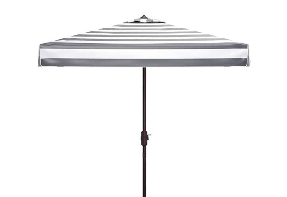 Safavieh - Elsa 7.5 Square Umbrella - Black - White - PAT8403A veiw 1