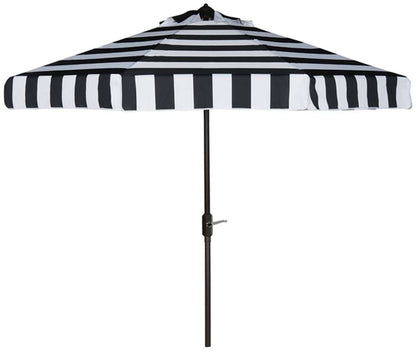Safavieh - Elsa Fashion Line 9Ft Umbrella - Black - White - PAT8003A veiw 1