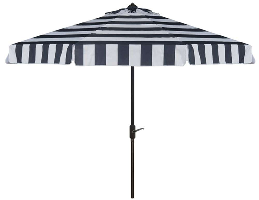 Safavieh - Elsa Fashion Line 9Ft Umbrella - Navy - White - PAT8003B veiw 1