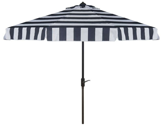 Safavieh - Elsa Fashion Line 9Ft Umbrella - Navy - White - PAT8003B veiw 1