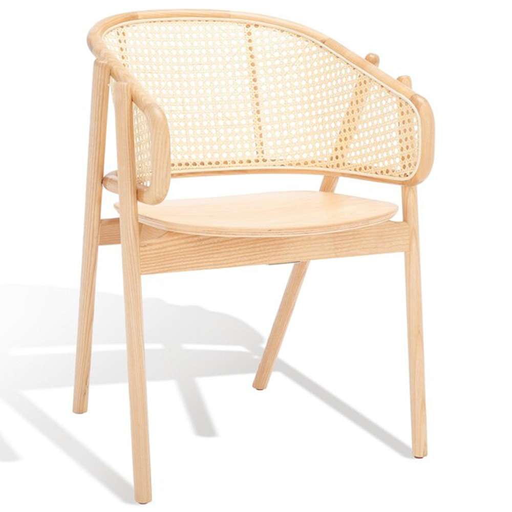 Safavieh - Emmy Rattan Back Dining Chair - Natural - SFV4128B veiw 4