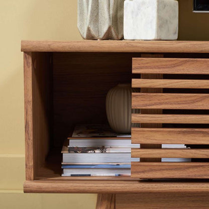 Safavieh - Esma 1 Shelf Media Stand - Oak - MED9601D veiw 2