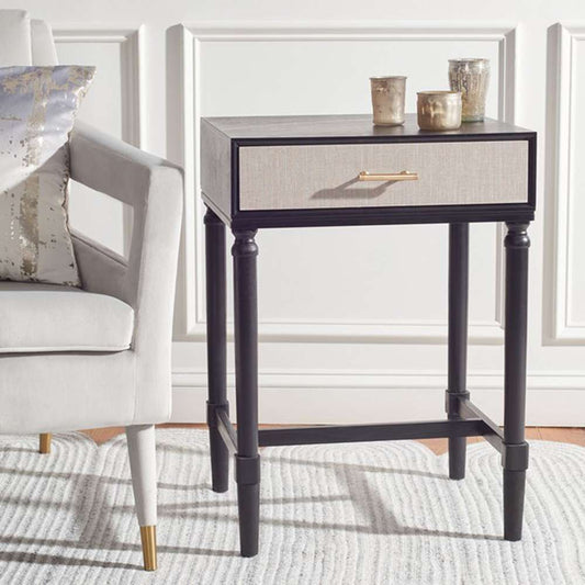 Safavieh - Estella 1Drw Accent Table - Black - ACC5722B veiw 2