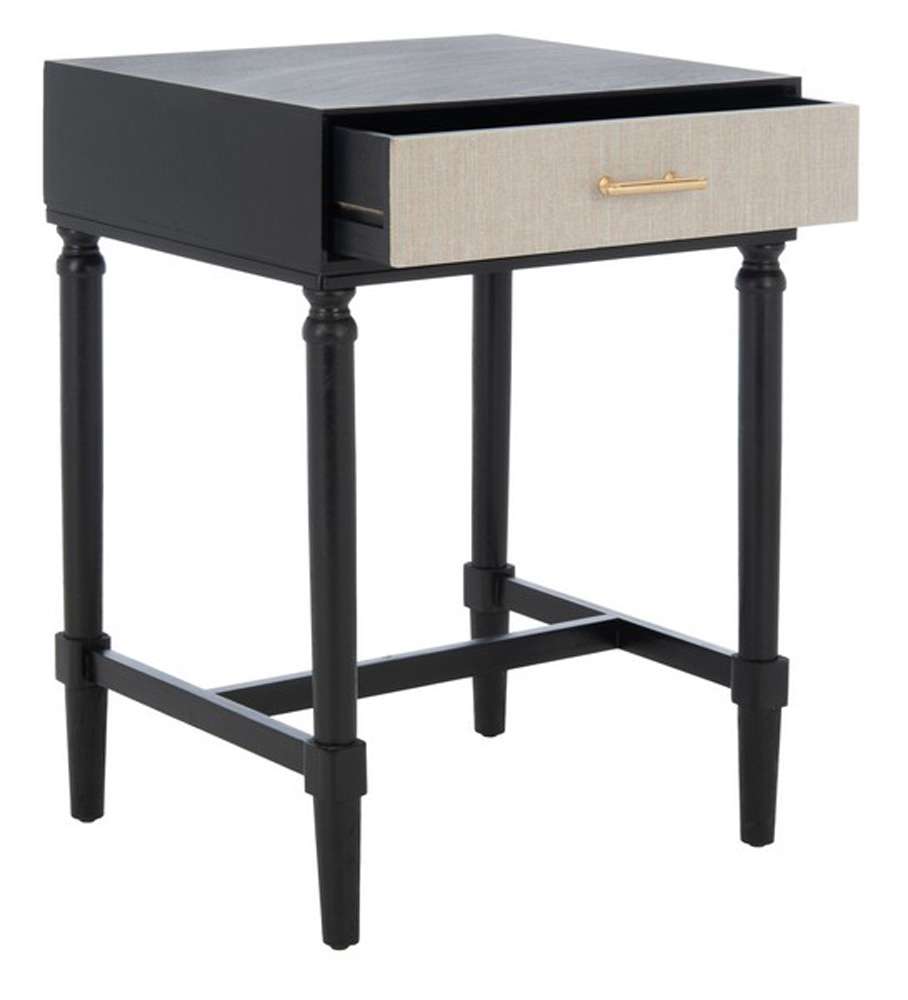 Safavieh - Estella 1Drw Accent Table - Black - ACC5722B veiw 4