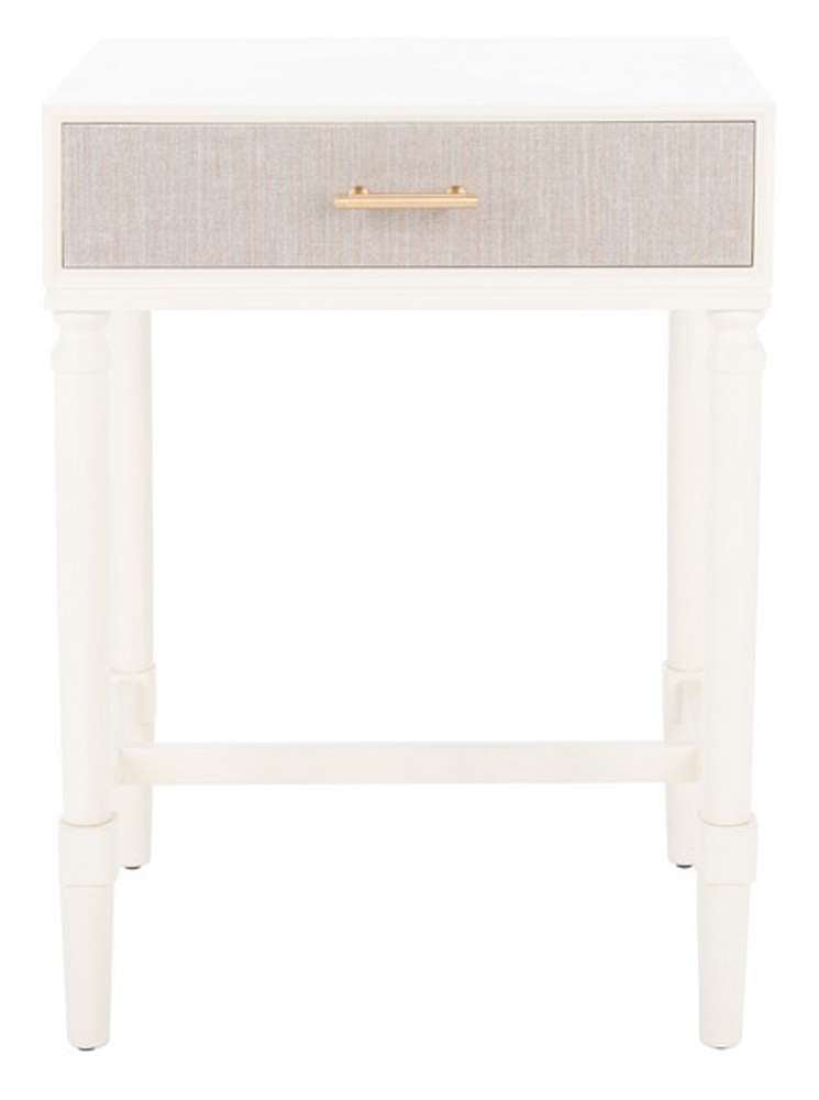 Safavieh - Estella 1Drw Accent Table - White - ACC5722A veiw 1