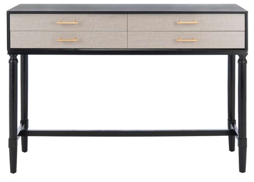 Safavieh - Estella 4Drw Console Table - Black - CNS5732B veiw 1