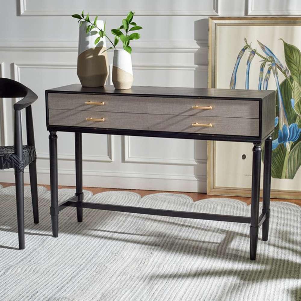 Safavieh - Estella 4Drw Console Table - Black - CNS5732B veiw 2