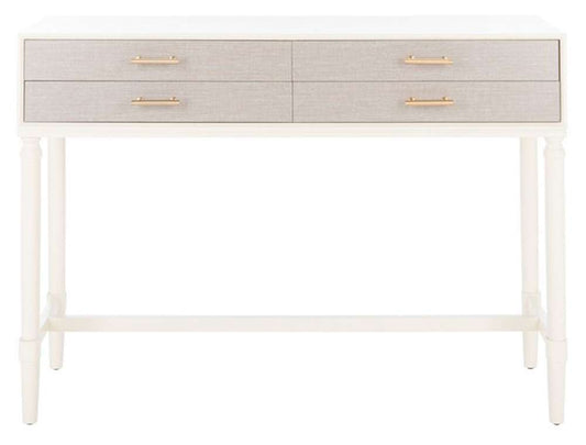 Safavieh - Estella 4Drw Console Table - Distrssed White - CNS5732A veiw 1