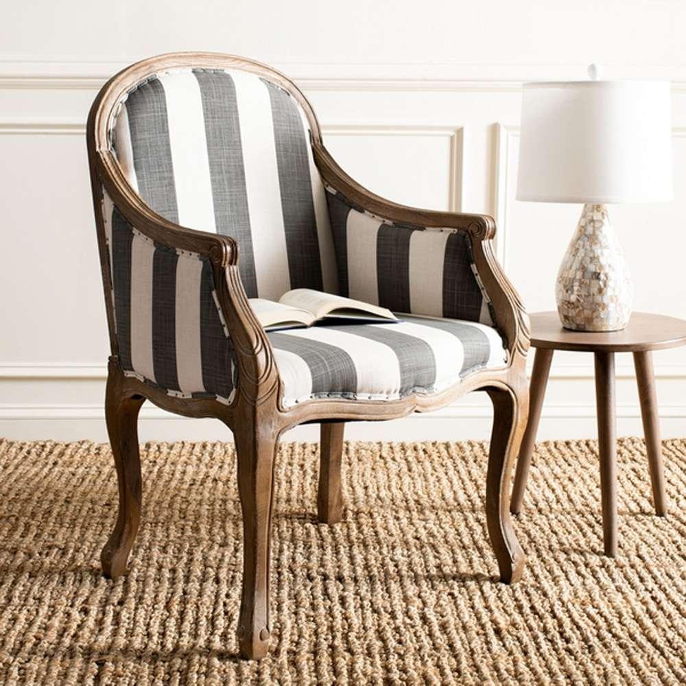 Safavieh - Esther Arm Chair - Grey - White - MCR4575B veiw 2