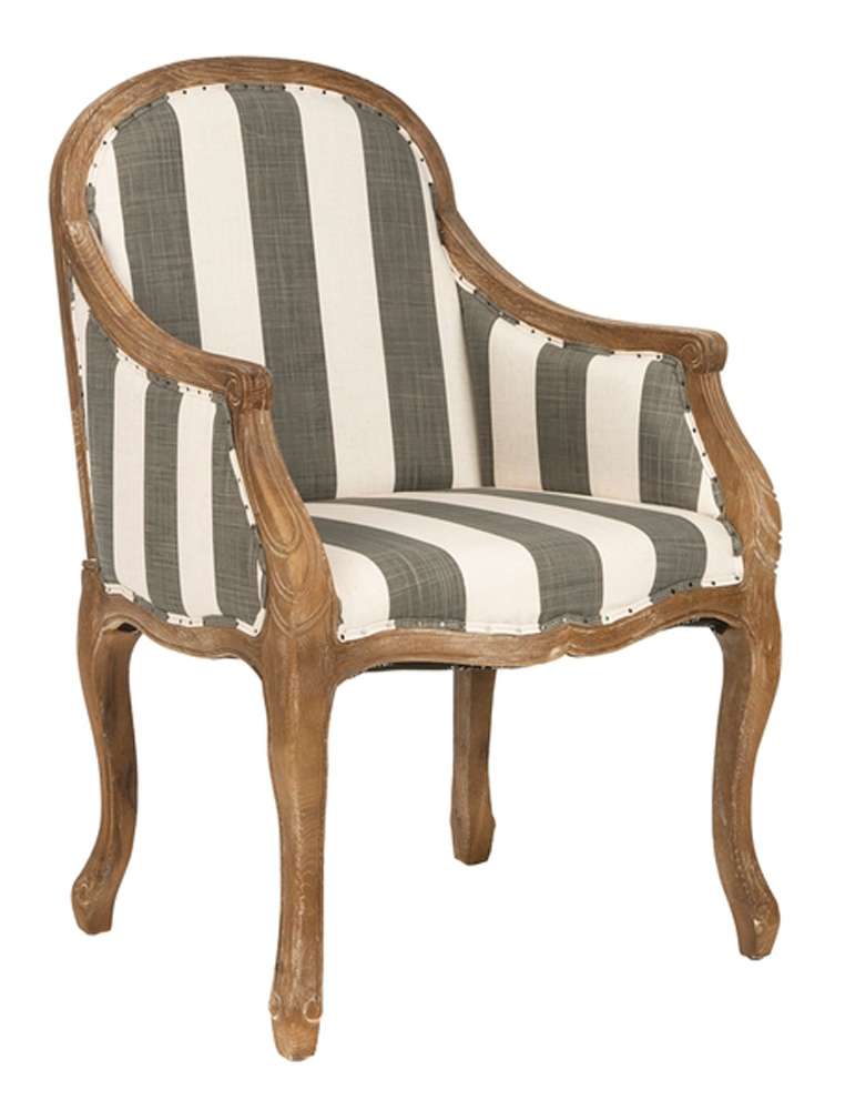 Safavieh - Esther Arm Chair - Grey - White - MCR4575B veiw 3
