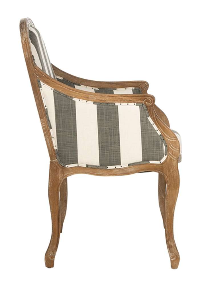 Safavieh - Esther Arm Chair - Grey - White - MCR4575B veiw 4
