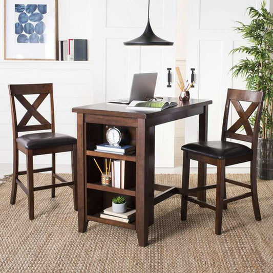 Safavieh - Everest 3 Piece Pub Set - Mahogany - DNS9203A veiw 1
