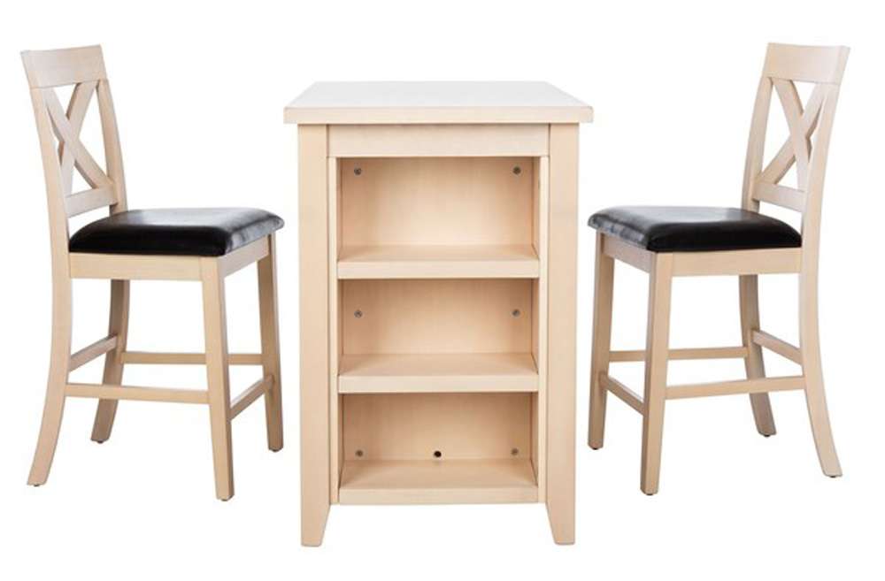 Safavieh - Everest 3 Piece Pub Set - White Washed - DNS9203B veiw 1
