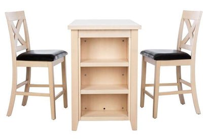 Safavieh - Everest 3 Piece Pub Set - White Washed - DNS9203B veiw 1