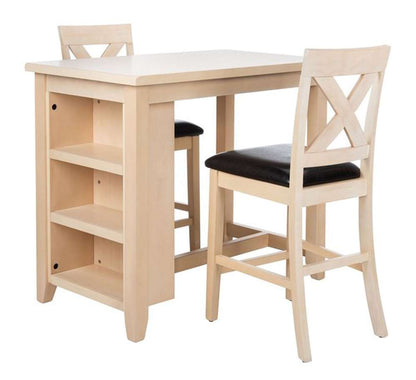 Safavieh - Everest 3 Piece Pub Set - White Washed - DNS9203B veiw 3