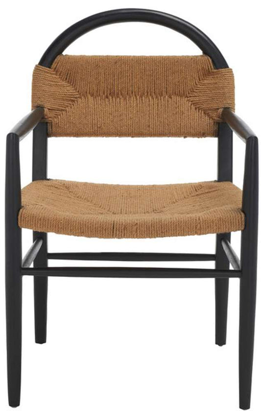 Safavieh - Farley Dining Chair - Black - Natural - DCH1207A veiw 1
