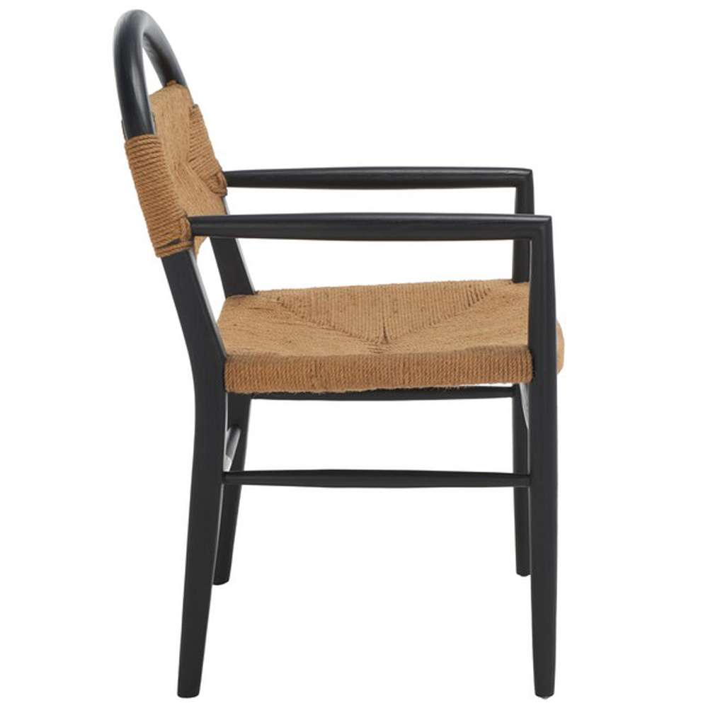 Safavieh - Farley Dining Chair - Black - Natural - DCH1207A veiw 4