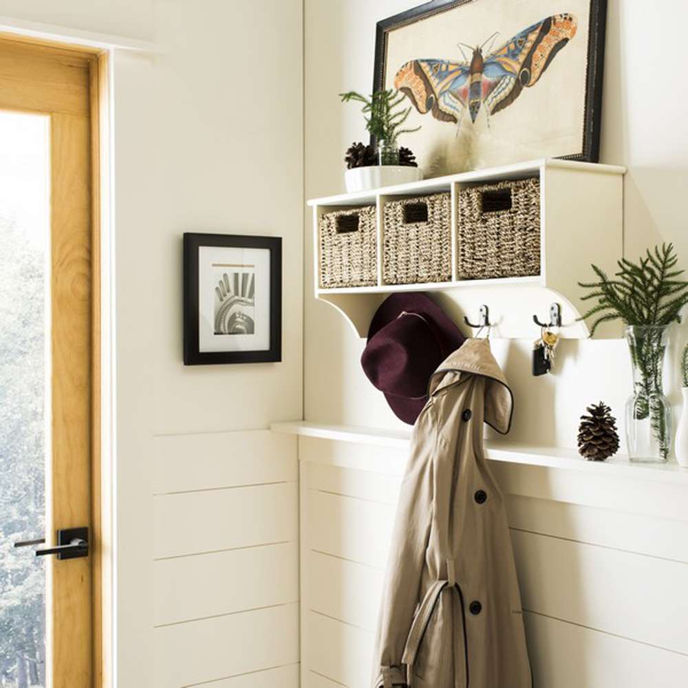 Safavieh - Finley Hanging 3 Basket Wall Rack - White - HAC5700C veiw 2