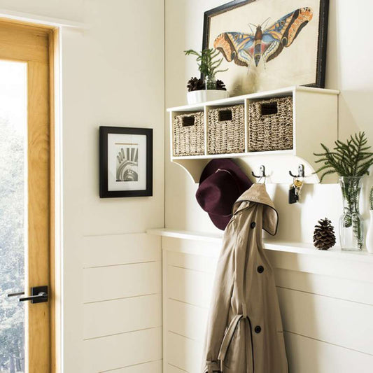 Safavieh - Finley Hanging 3 Basket Wall Rack - White - HAC5700C veiw 2