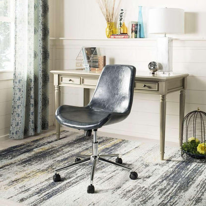 Safavieh - Fletcher Swivel Office Chair - Dark Grey - Chrome - OCH7501C veiw 2