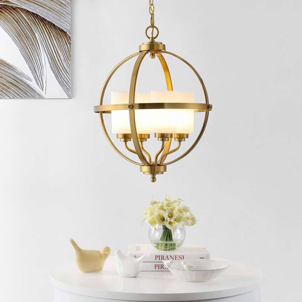 Safavieh - Forler 4Lt 17 Inch Pendant - Brass - PND4117A veiw 2