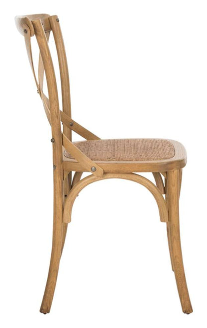 Safavieh - Franklin X Back Side Chair - Oak  (Set of 2) - AMH9500C-SET2 veiw 2