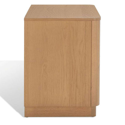 Safavieh - Gabrietta 2 Drawer Nightstand - Natural - Black - SFV2142A veiw 4